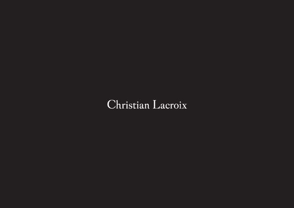 Christian Lacroix Brochure - Page 1