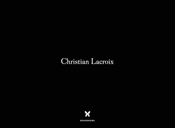 Christian Lacroix | Brandbook - Page 1